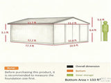 Outdoor Garden Storage Shed Tool House 05217281