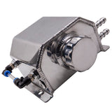 Universal 1L Aluminum Car Engine Oil Catch Can Reservoir Tank 1000ml Silver New 52147998