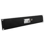 ZUN 19" 2U Steel Plate DJ Drawer Equipment Cabinet with Keys Black 19646401