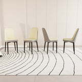A set of 4 dining chair, modern style chair made of high-quality PU Leather fabric with thick soft 17198683