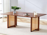 Chinese country retro solid wood table, simple modern imitation rattan table, wooden W1151P154595