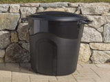 (2 pack)32 Gallon Heavy Duty Injection Molded Trash Can 73385205
