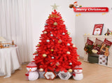 7 FT Artificial Christmas Tree, Unlit Hinged Christmas Pine Tree with 1100 Branch Tips and Sturdy 70392797
