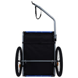 Large Folding Bike Trailer Dogs 120LB Capacity All-Terrain Pet Carrier, Durable Steel Frame W1364P268356