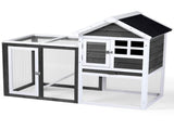 Wooden Rabbit Hutch Outdoor Chicken Coop Indoor Bunny Cage with Run, Guinea Pig House Pet House with 92638093