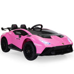 ZUN Licensed Lamborghini 24V Kids Electric Car, Battery Powered Sports Car w/ 2.4G Remote Control, LED W2181P160384