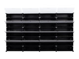 8-Tier Portable 64 Pair Shoe Rack Organizer 32 Grids Tower Shelf Storage Cabinet Stand Expandable 65115046