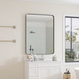 Wall Mirror 30x40 Inch Black Rectangular Mirror Metal Framed Mirror Vanity Mirror Dressing Mirror, W1435107733