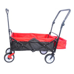 ZUN folding wagon Collapsible Outdoor Utility Wagon, Heavy Duty Folding Garden Portable Hand Cart, Drink W22778822