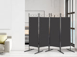 5.74FT 4-Fold Top With Shape 160g Polyester Cloth Plastic Feet Carbon Steel Frame Foldable Screen 87841524