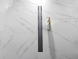 36 Inch Linear Shower Drain with 2-in-1 Flat & Tile Insert Removable Cover, 304 Stainless Steel with 81177523
