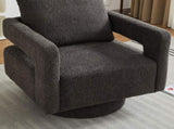 29.13" W Square Swivel Accent Chair, Modern Rotating Arm Chair with Open Back,360 Degree Rotation, W3188P280199