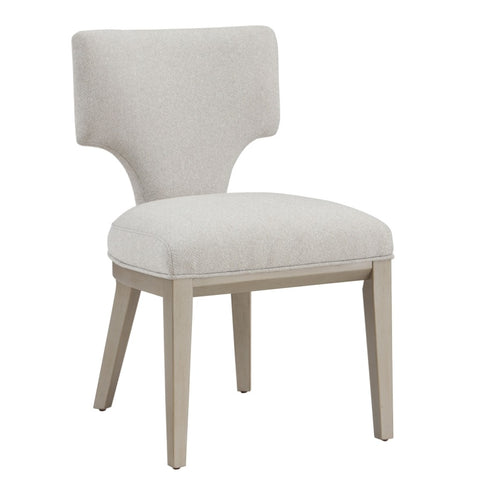 ZUN Ivory and Champagne Side Chair with Padded Seat B062P209264