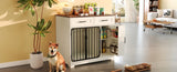 GO 37.4" Crate Furniture, Indoor Kennel with 2 Drawers and Storage Cabinet, Modern Furniture N704P265255K