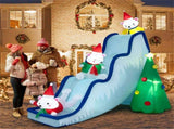 9 Feet Christmas Decoration Inflatable Polar Bear Slide Scene Decoration 27211841