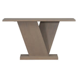 Mirod Console Table with Natural Wood Veneer,V-Base Design for Classic Versatility ,Perfect for N760P237962N