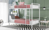 ZUN Twin Over Twin Metal Bunk Bed 61744003