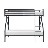 Black Metal Frame Twin/Twin Bunk Bed, Youth Bed, Youth Bedroom Furniture, Easy Assembly B011P248589