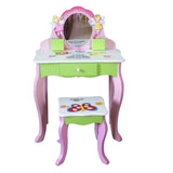 Kids Funnel Layla Girls Flower Vanity Set with Stool B05367933