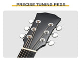 KMA104 41 Inch Dreadnought Cutaway Acoustic Electric Guitar, Basswood Body, Built-in EQ Pickup, 78589688