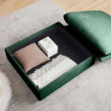 Corduroy Fabric Ottomans Footrest to Combine with 2 Seater Sofa, 3 Seater Sofa and 4 Seater Sofa, W714P183937