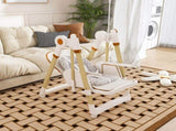 Convertible Baby High Chair to Rocker with 5-Point Harness, Foldable Infant Feeding Chair with W2699P371974