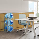 3-layer kettle rack, 5-gallon detachable water bottle rack, organizational storage rack, silvery 87085390