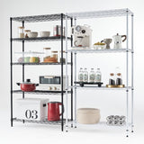 ZUN Wire Shelving Metal Storage Rack Adjustable Shelves, Standing Storage Shelf Units for Laundry W2822P192391