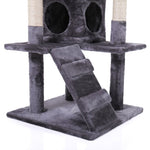 ZUN Cat Tree Cat Tower with Scratching Ball, Plush Cushion, Ladder and Condos for Indoor Cats, Gray W2181P147631