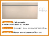 ( OAK Color ) 5 Pcs Wire Shelf Covers Foamed PVC Wire Rack Covers for Removable Closet (Not Wood) W2641P355993