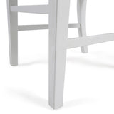 ZUN Roshan Farmhouse Acacia Wood Dining Chairs, White 62888.00WHI