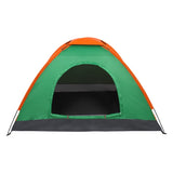 ZUN 2-Person Waterproof Camping Dome Tent for Outdoor Hiking Survival Orange & Green 14786622