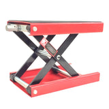 ZUN 1100lbs Steel Adjustable Scissor Lift for Motorcycles Red 57475612