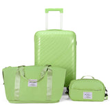 Luggage Sets 3 Piece, PP Luggage Set, Suitcases with Wheels, Hardside Hard Shell Travel Luggage with 52438198