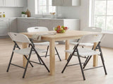 4 Pack Plastic Folding Chairs Stackable Patio Garden Office Wedding Party Event Chairs, 28944817