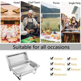 9L-1*2 Single Basin Two Set Stainless Steel Rectangular Buffet Stove 49867937