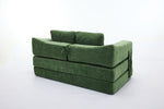 ZUN Modern Minimalist Sofa, Fold-Out Sofa Bed, Convertible Chair Floor Couch & Sleeping Mattress for W1829P192398