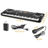 61 Keys Digital Music Electronic Keyboard Electric Piano Musical Instrument Kids Learning Keyboard 34087667