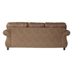 ZUN Leinster Faux Leather 3-Piece Sofa Set with Antique Bronze Nailheads T2574P196933