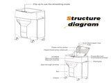 120 Sheet Auto Feed Paper Shredder for Home Office, 60 Min Non-Stop, Commercial Heavy Duty Paper 18198805