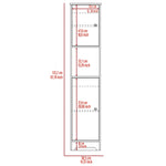 ZUN Ibis Linen Cabinet, Double Doors, Four Interior Shelves, Two Cabinets -Light Oak B20092086