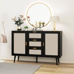 ZUN 2 Door 3 Drawer Cabinet, Accent Storage Cabinet, Suitable for Living Room, Bedroom, Dining Room, W688137475