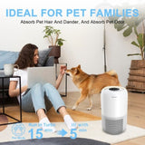 ZUN Air Purifiers for Home Large Room up to 1120sq.ft, H13 True HEPA Air Purifiers for Pets Hair, 89721342