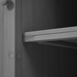 Outdoor Kitchen Island Fir Wood Kitchen Island with Stainless Steel Top, Ample Storage Space, Towel N719P246553R