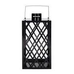 ZUN ANTON 18"H STAINLESS STEEL LANTERN 72189.00BLK