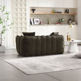 Soft beanbag chair with high resilience foam core for two people. The comfortable square recliner W1996P182162