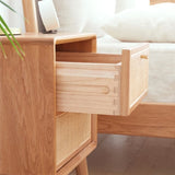 Pure Solid Wood Bedside Cabinet Modern Simple Nightstands North America Oak Bedside Cabinet Nordic W1283121839