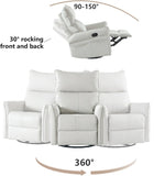 ZUN Rocking Recliner Chair,360 Degree Nursery Rocking Chair,Glider Chair,Modern Small Rocking 12560160