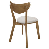 Tan and Chestnut Curved Backs Dining Chair B062P153700