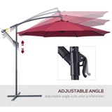 ZUN Outdoor beach umbrella/ Market Umbrella （Prohibited by WalMart） 27302984